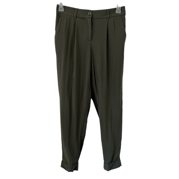 Loft Hunter Green Jogger Dress Pants - Picture 1 of 4